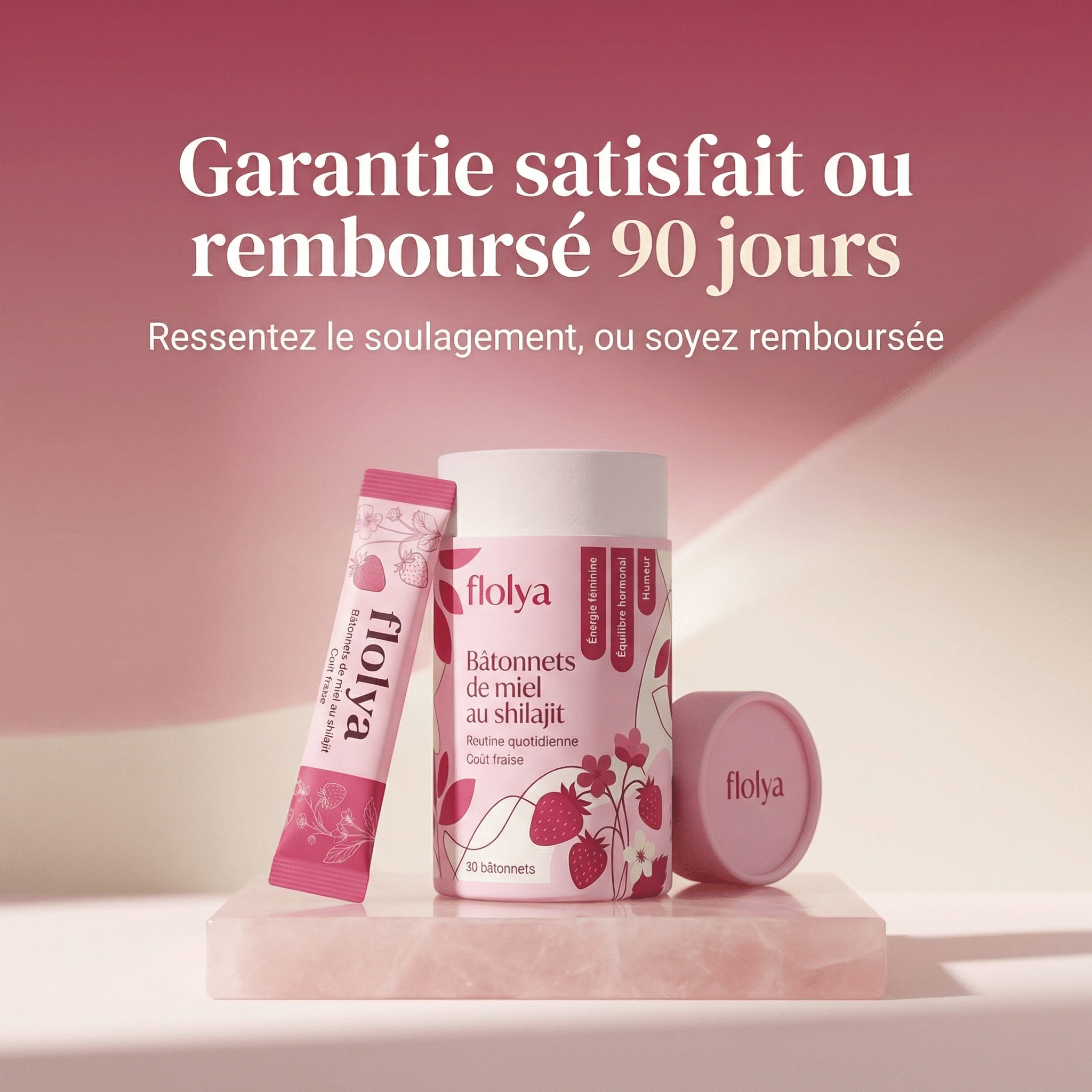 Honey Sticks Désir – Cure Plaisir Féminin - 1 Boîte – Cure 1 mois - Flolya