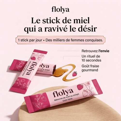 Honey Sticks Désir – Cure Plaisir Féminin - 1 Boîte – Cure 1 mois - Flolya